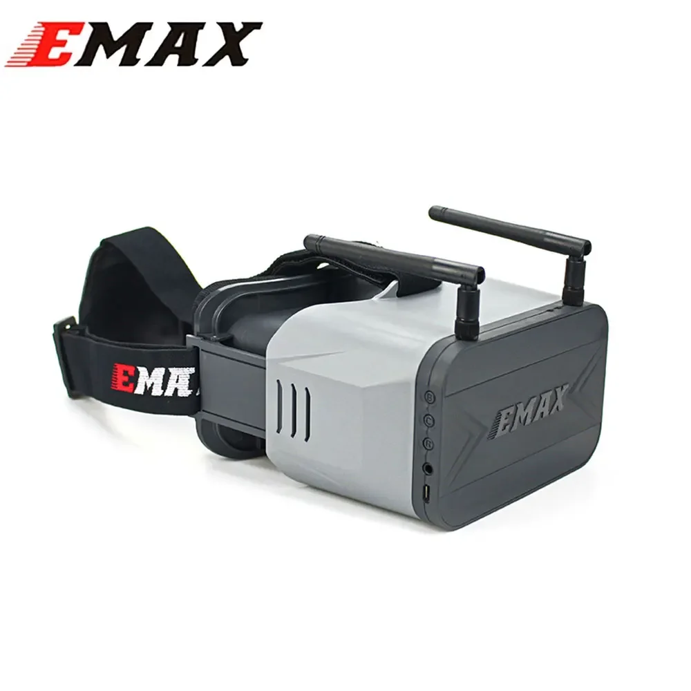 Skyzone Cobra X V2 Fpv Goggles - Emax Transporter 2 ゴーグル、デュアルアンテナ搭載、5.8GHz 4.3インチFPVグラス、Tinyhawk、RCレーシングドローン、高性能向け