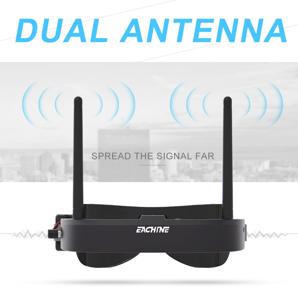 Eachine EV100 720*540 5.8 グラム  - Skyzone Cobra X V2 Fpv Goggles のレビューと価格